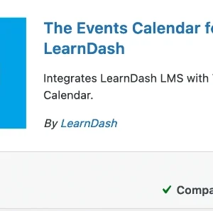 LearnDash LMS - The Events Calendar Integration