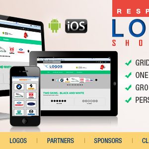 Logos Showcase - Grid / Carousel / Perspective