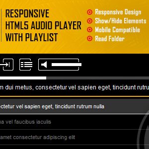 Lono - Responsive HTML5 Audio Player With Playlist