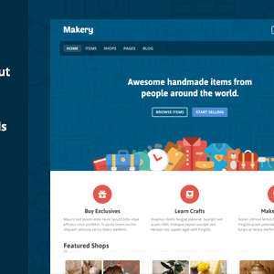 Makery – Marketplace Wordpress Theme