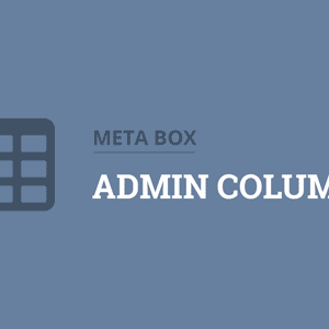 Metabox - Admin Columns