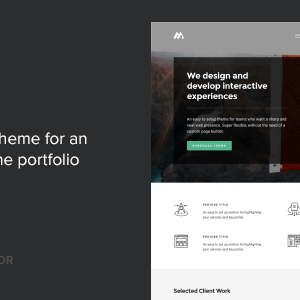 Meth – A Minimal One Page Portfolio Theme