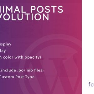 Minimal Posts Revolution For Elementor