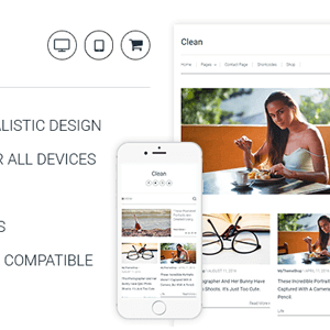 Clean – Minimalistic Wordpress Theme For Professional Bloggers