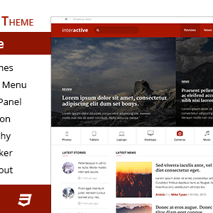 Interactive – Highly Professional Blog Wordpress Theme