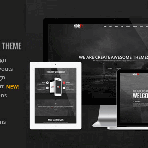 North – One Page Parallax Wordpress Theme