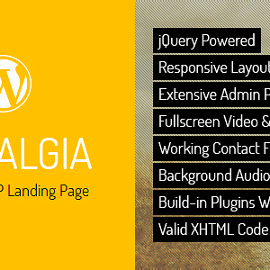 Nostalgia – Responsive Wordpress Landing Page