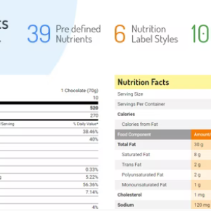 Nutrition Facts Label Creator