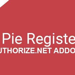 Pie Register (Add on) - Authorize.Net