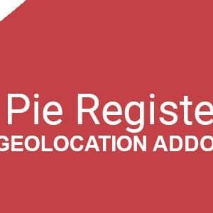 Pie Register (Add on) - Geolocation