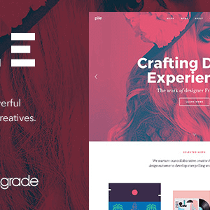 Pile – An Uncoventional Wordpress Portfolio Theme