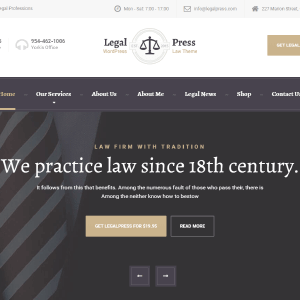 Legalpress – Wordpress Theme For Attorneys, Lawyers Or Law Firms