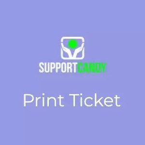 SupportCandy - Print Tickets