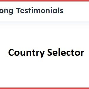 Strong Testimonials Country Selector