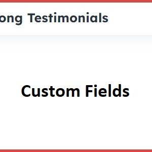 Strong Testimonials Custom Fields