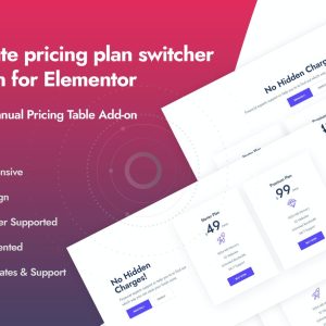 Ultimate Pricing Plan Switcher for Elementor