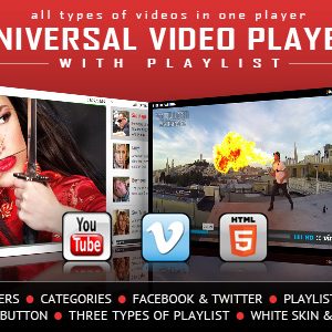 Universal Video Player - YouTube, Vimeo and Self-Hosted Videos