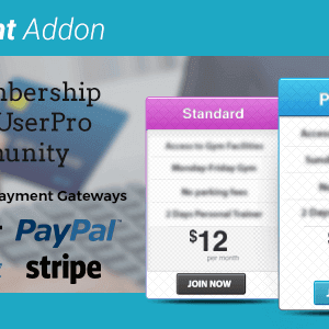 Userpro Payment Addon