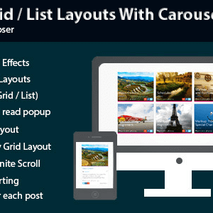 Visual Composer Post Grid List Layout With Carousel