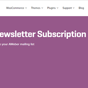 Woocommerce Aweber Newsletter Subscription