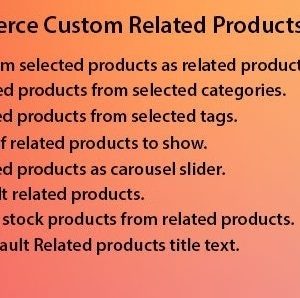 WooCommerce Custom Related Products Pro
