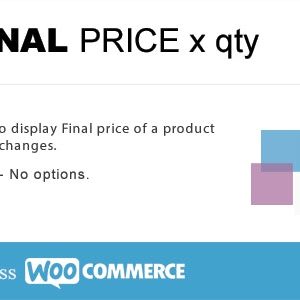 WooCommerce Final Price