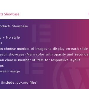 WooCommerce Products Showcase for Elementor