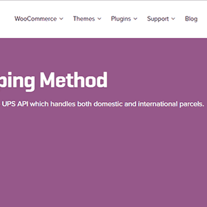 Woocommerce Ups Shipping Method
