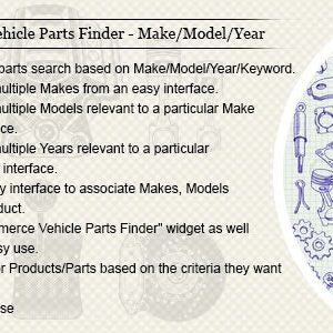 WooCommerce Vehicle Parts Finder - Make/Model/Year/Engine/Category/Keyword