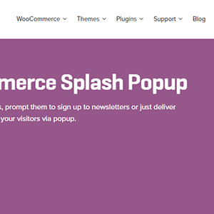 Woocommerce Splash Popup