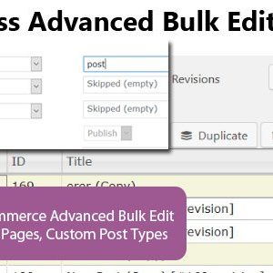 Wordpress Advanced Bulk Edit
