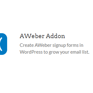 WPForms – Aweber addon