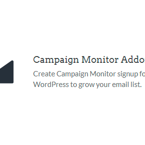 WPForms – Campaign Monitor addon