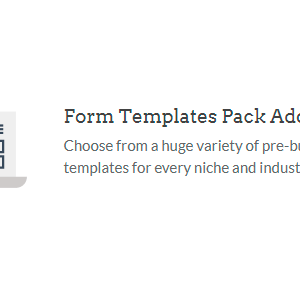 WPForms – Form Templates Pack addon