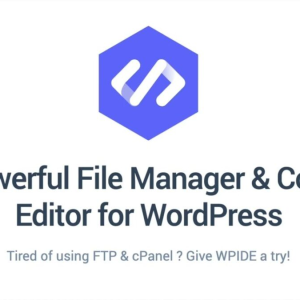 WPIDE - File Manager & Code Editor Premium