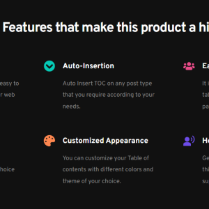 Easy Table of Contents PRO