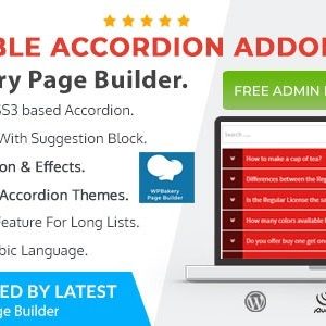 Ultimate Searchable Accordion For WPBakery Page Builder