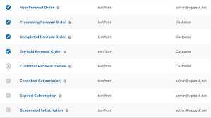 Flexible Subscriptions Emails