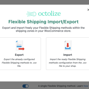 Flexible Shipping Import/Export Add-on